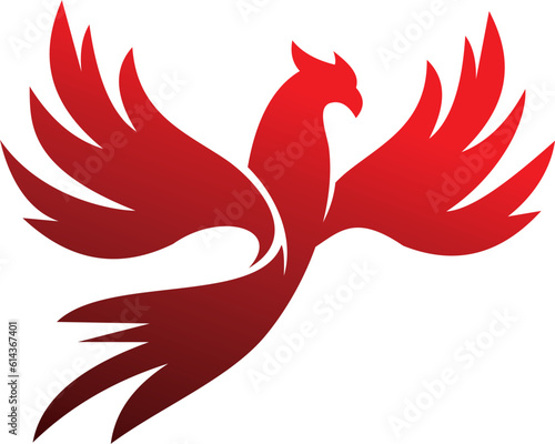 phoenix firebird logo vector