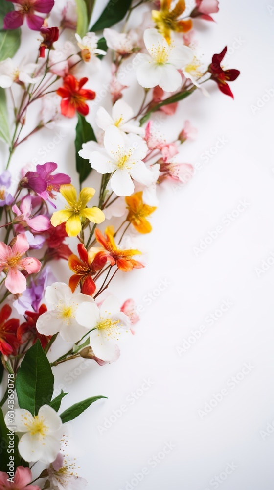 Obraz premium beautiful flower composition for wallpaper, these colorful flowers have a calming effect