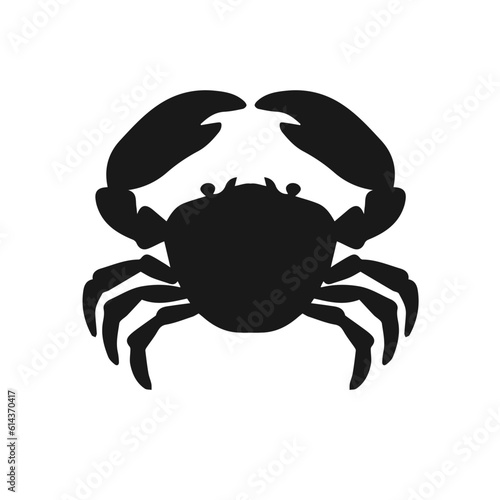 Crab silhouette. vector illustration of crab