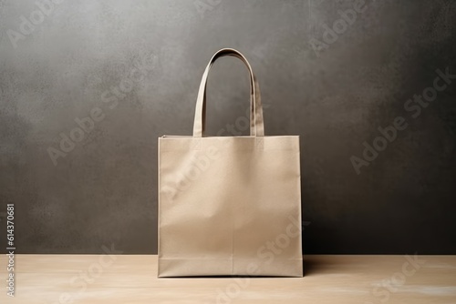 Shopping bag paper background. Generate Ai