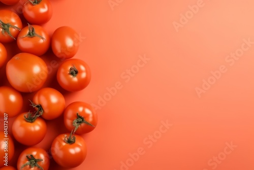 Tomato background. Generate Ai