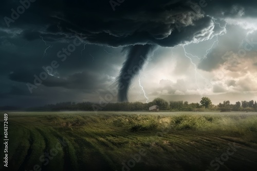 Tornado background. Generate Ai