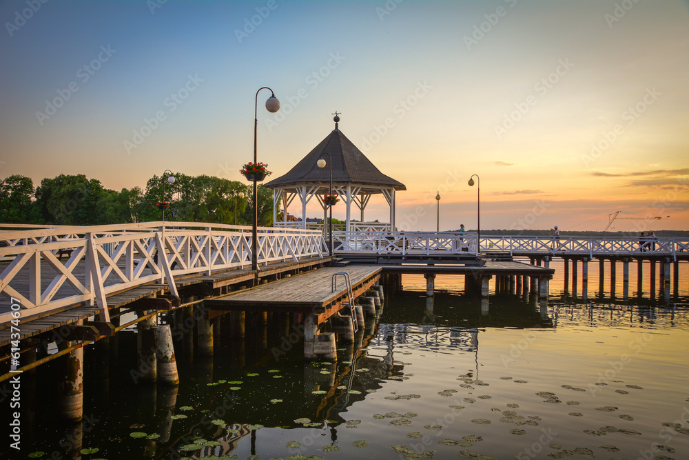 Lake in the city of Ostroda, Poland. Lake in the city of Ostroda, Poland.