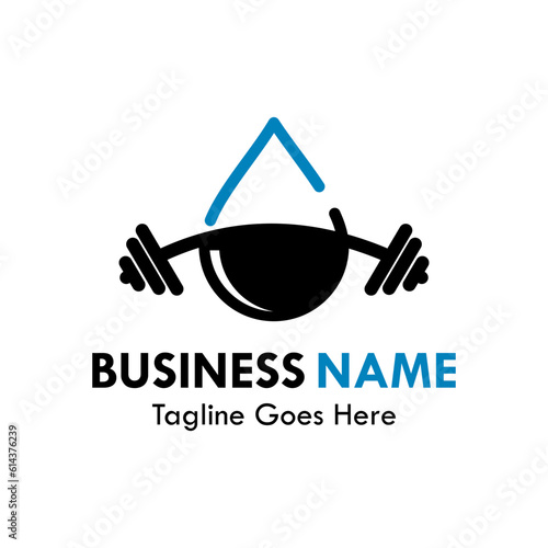 Water with barbel design logo template illustration