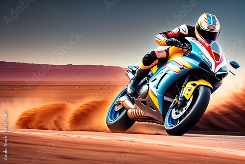 Extreme Motorcycle Sport Racing Motor