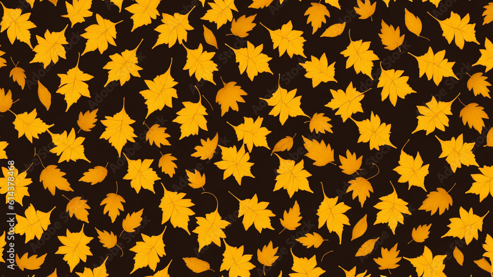 Classical yellow maple leaves with dark background Classical yellow maple leaves with dark background