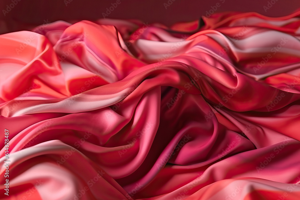 Pink and Red Fabric with Ripples and Folds,red satin background,red silk background,red satin fabric Pink and Red Fabric with Ripples and Folds,red satin background,red silk background,red satin fabric