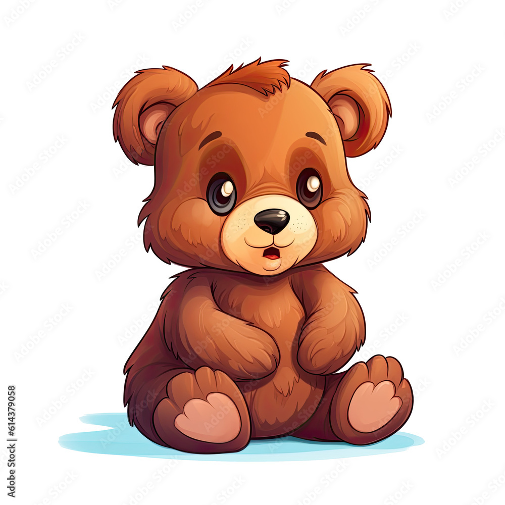 Fototapeta premium A Little Bear, Generative AI