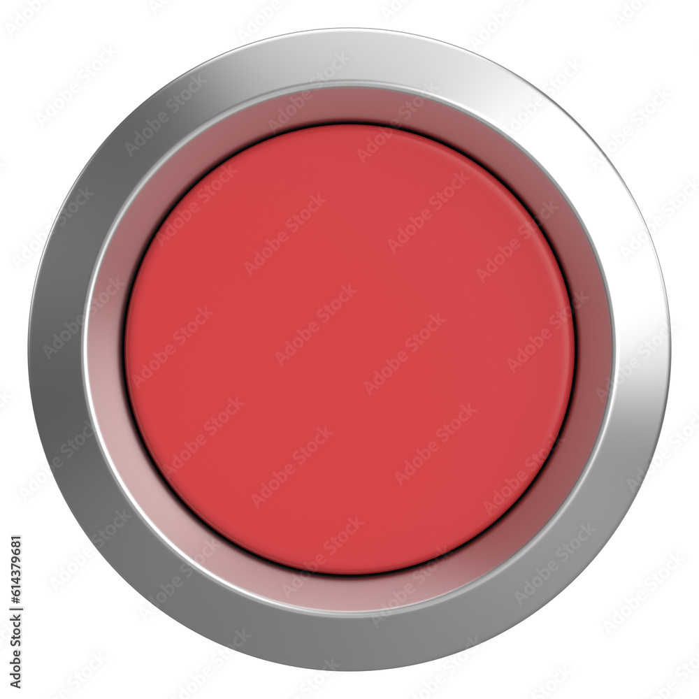 3D circle button. Empty button. 3D illustration. 3D circle button. Empty button. 3D illustration.