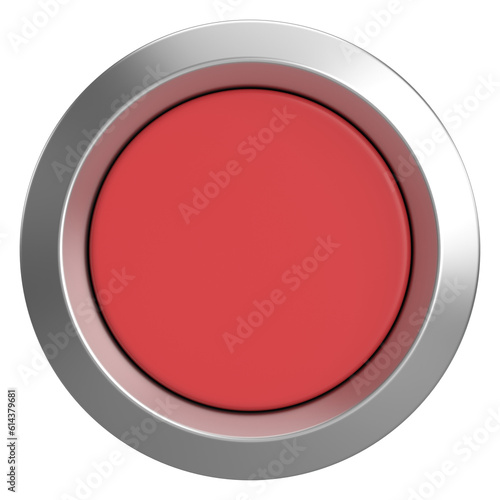 Free Download 3D circle button. Empty button. 3D illustration. - GFXLoad