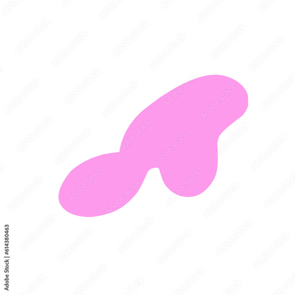 Abstract blob shape peach color Abstract blob shape peach color