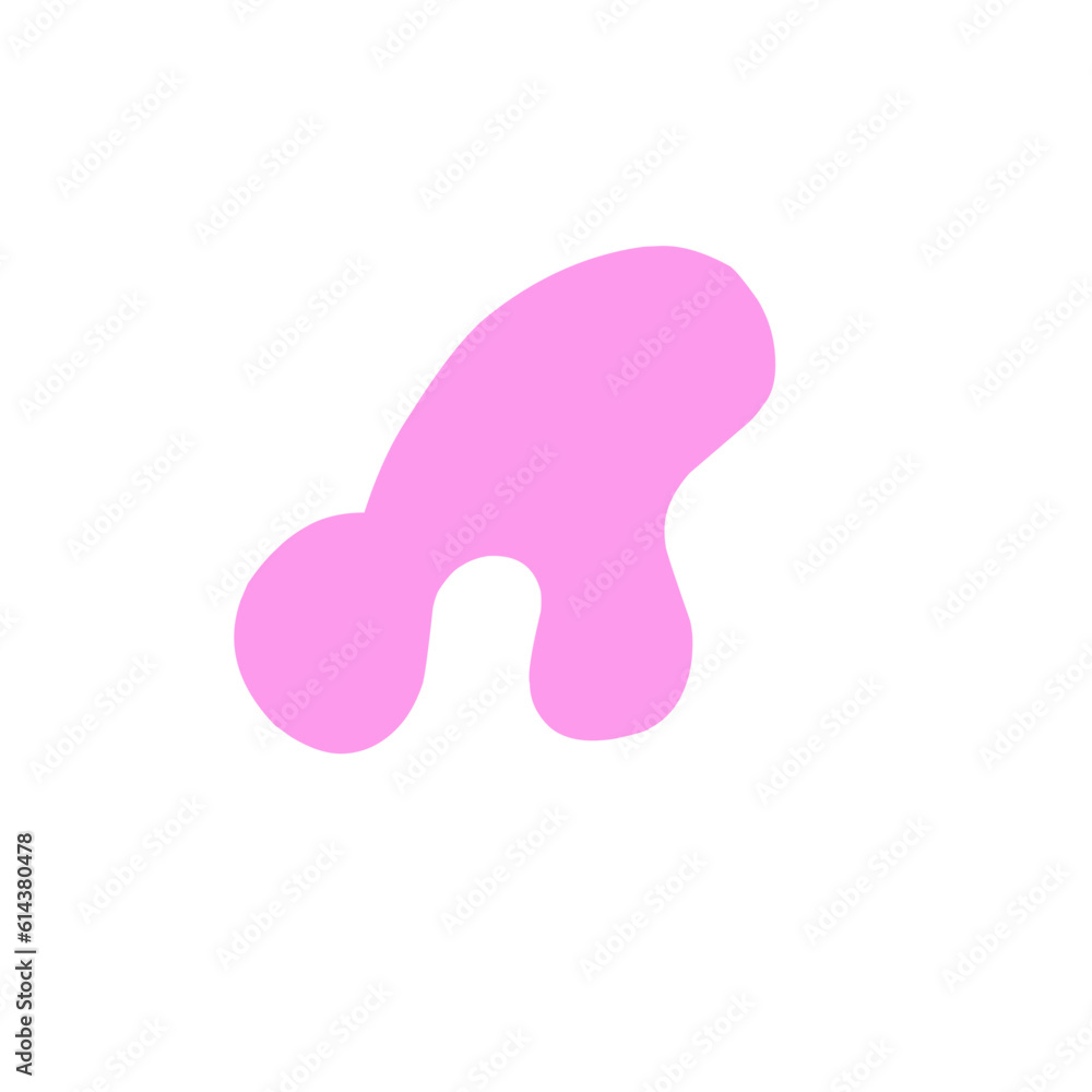 Abstract blob shape peach color Abstract blob shape peach color