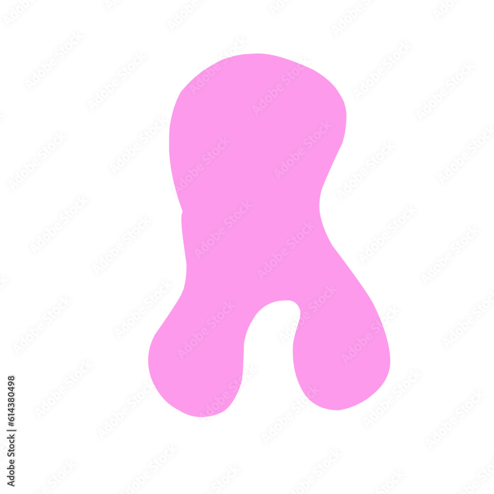 Abstract blob shape peach color Abstract blob shape peach color