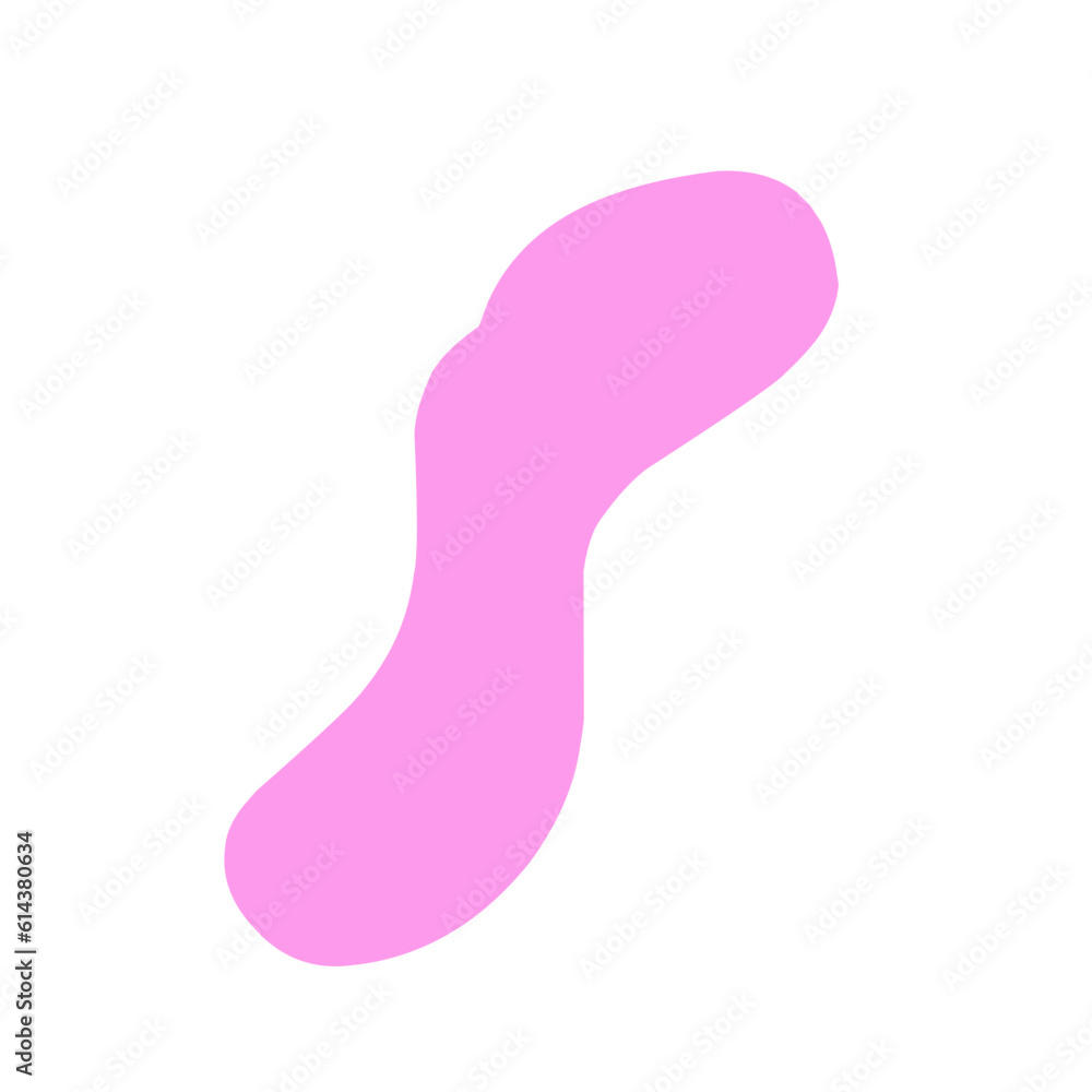 Abstract blob shape peach color Abstract blob shape peach color