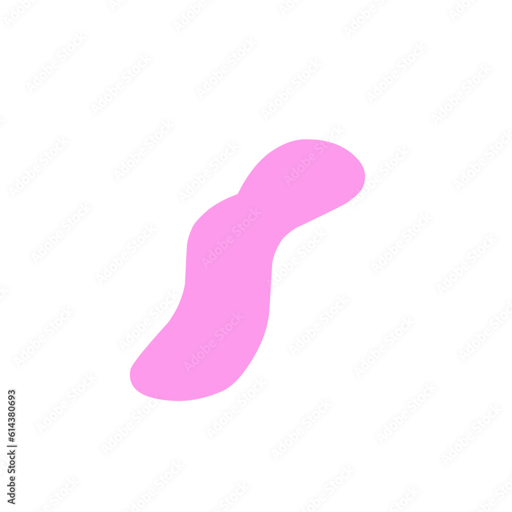 Abstract blob shape peach color Abstract blob shape peach color
