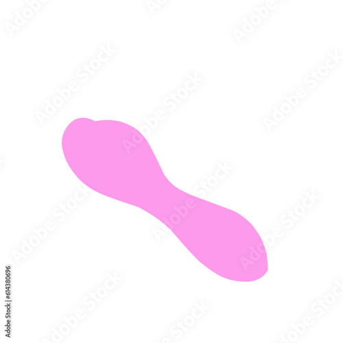 Abstract blob shape peach color