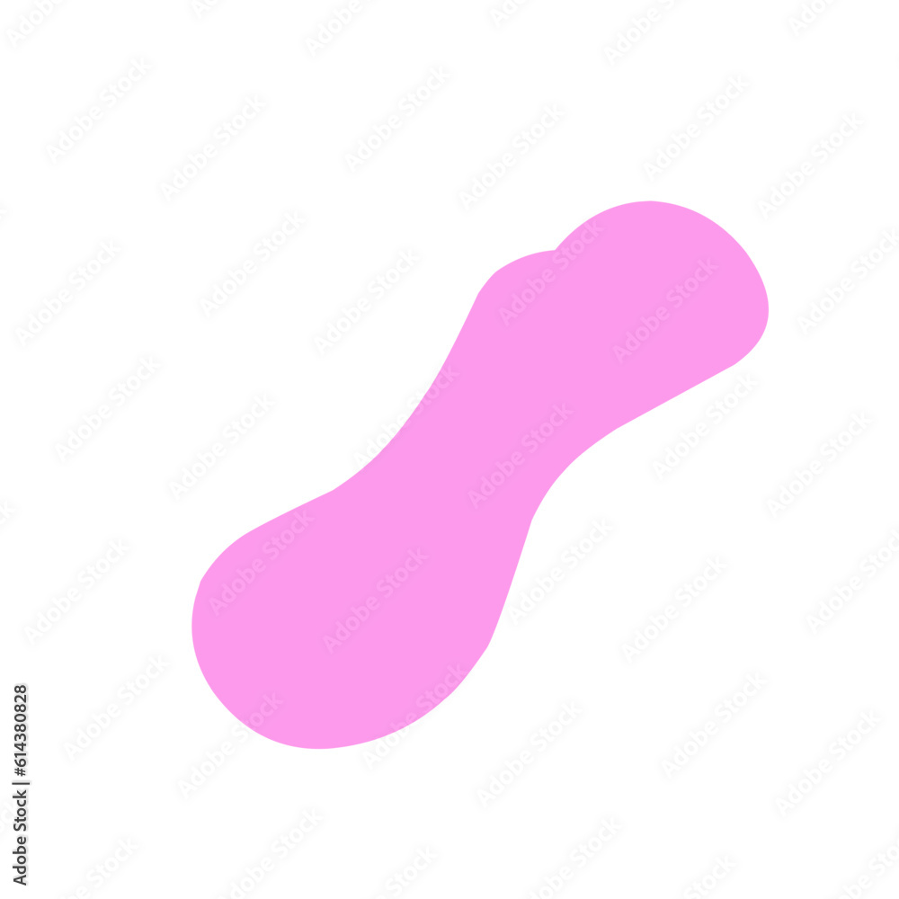 Abstract blob shape peach color Abstract blob shape peach color