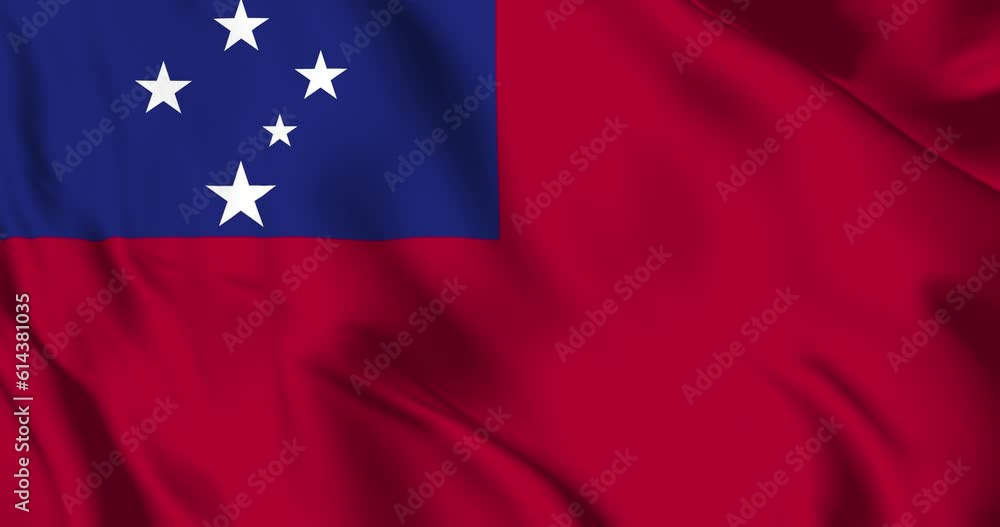 Samoa flag. Samoa flag background. 4k 60fps Samoa flag. Samoa flag background. 4k 60fps