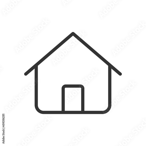 Home outline vector icon isolated on white background. Home line icon for web, mobile and ui designe. © Dmytro