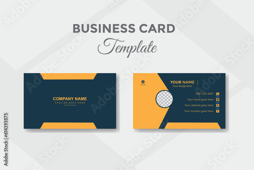 Modern creative and professional business card design template.