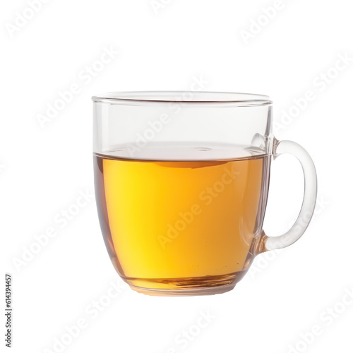 Tea. Saffron tea isolated on transparent background. Generative AI.