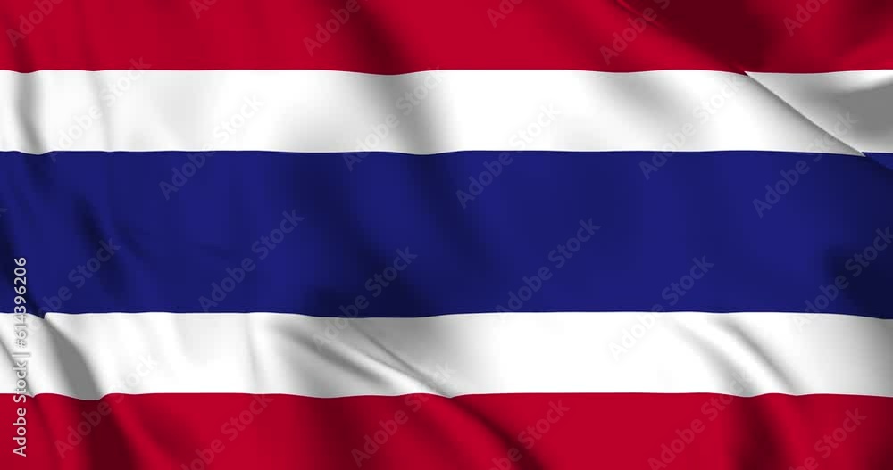 Thailand flag. Thailand flag background. 4k 60fps Thailand flag. Thailand flag background. 4k 60fps