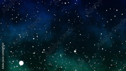 Wallpaper Mural Whirlwind of white circles on a cosmic background Torontodigital.ca