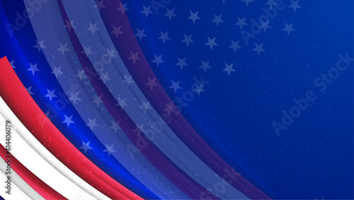 Vector beautiful american flag background