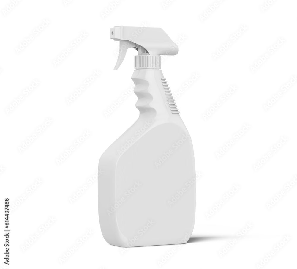 Detergent Cleaner Spray Bottle Blank 3D Rendering Detergent Cleaner Spray Bottle Blank 3D Rendering