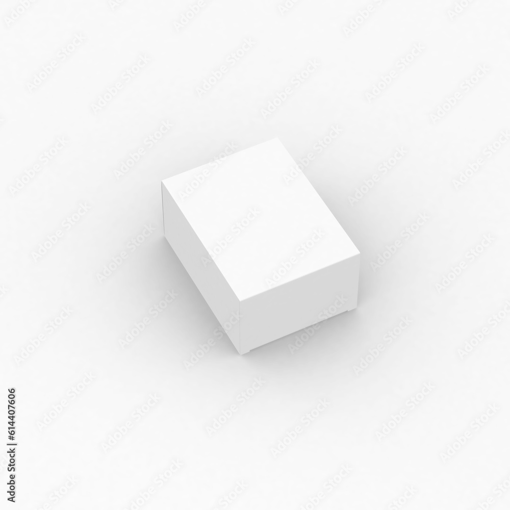Vertical rectangular paper box template without design cover for product promotion on a transparent background. Vertical rectangular paper box template without design cover for product promotion on a transparent background.