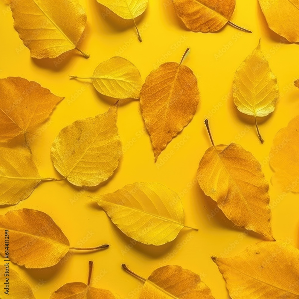 Obraz premium Colorful autumn background with leaves. generative ai