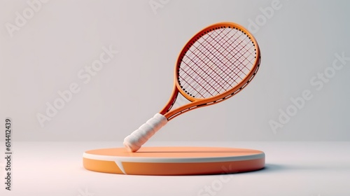 tennis balls on a tennis court, Generative AI