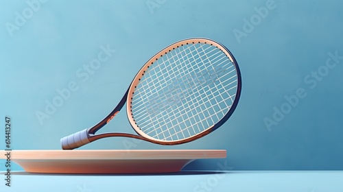 tennis balls on a tennis court, Generative AI © vie_art