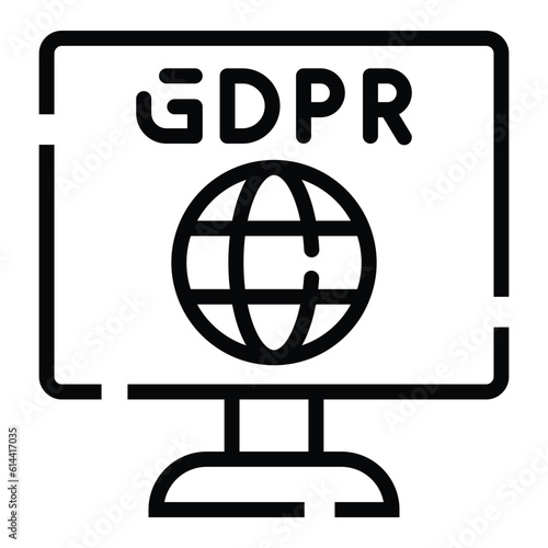 GDPR web setting means key issues as a neatly arranged website