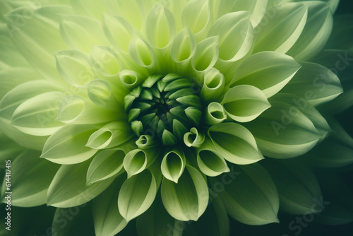 green flower, close-up
