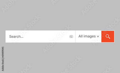 Search bar vector design template.