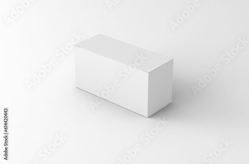 Realistic paper box packaging mockup for tea advertising without design cover on a transparent background. © DAkreev