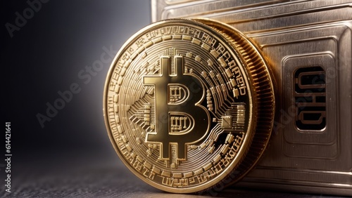 gold bitcoin coin