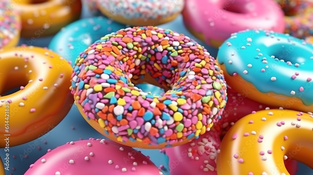donuts. Generative AI donuts. Generative AI