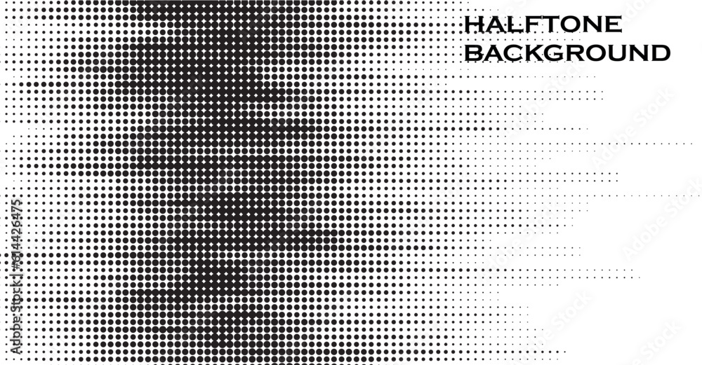 Abstract gradient halftone dots background pop art template texture ...