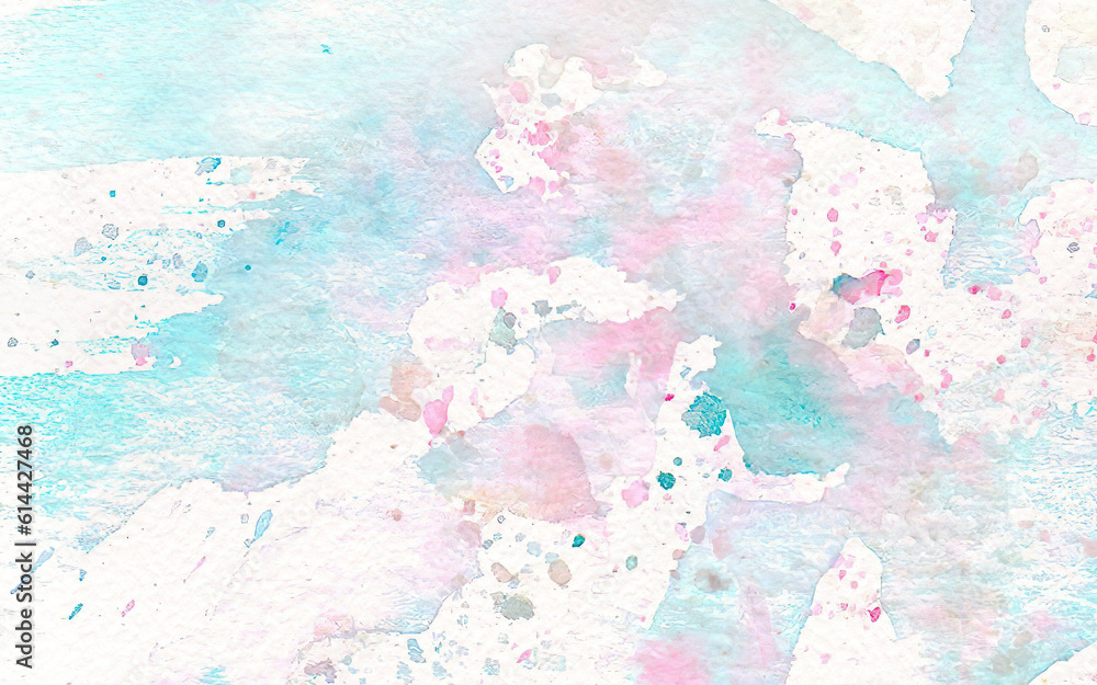 Watercolor background. Splashes, stains