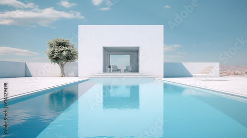 A house with a swimming pool © Absent Satu