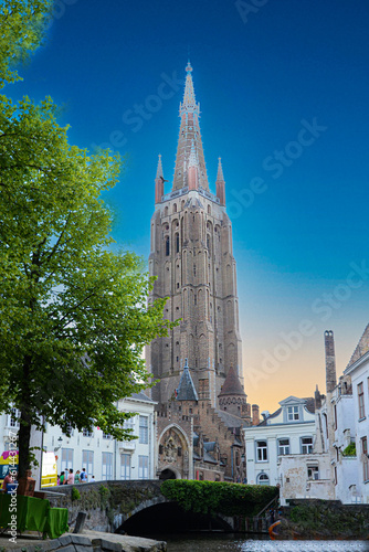 Old town of Brugge in Belgium