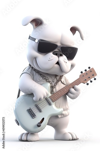 sassy swag bulldog cartoon character photo