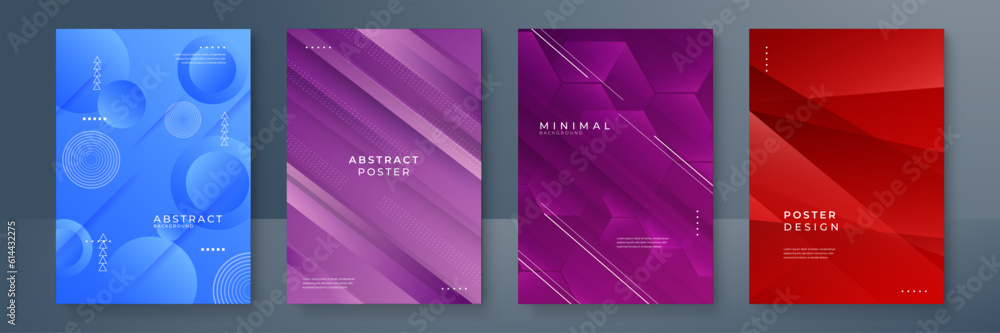 Naklejka premium Abstract colorful colourful geometric line pattern background for business brochure cover design template