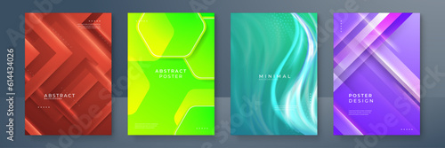 Abstract gradient colorful colourful poster and cover design background. Vector illustration