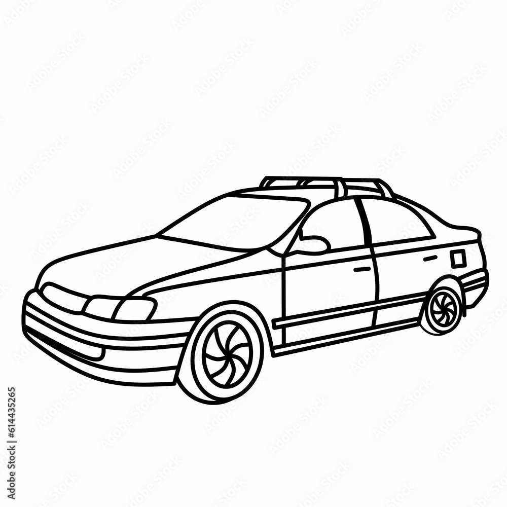 car graphic illustration abstract vector design concept