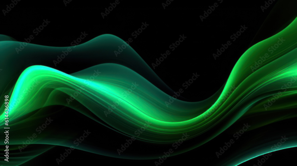 Modern Abstract Design with Green Blurred Lines Modern Abstract Design with Green Blurred Lines