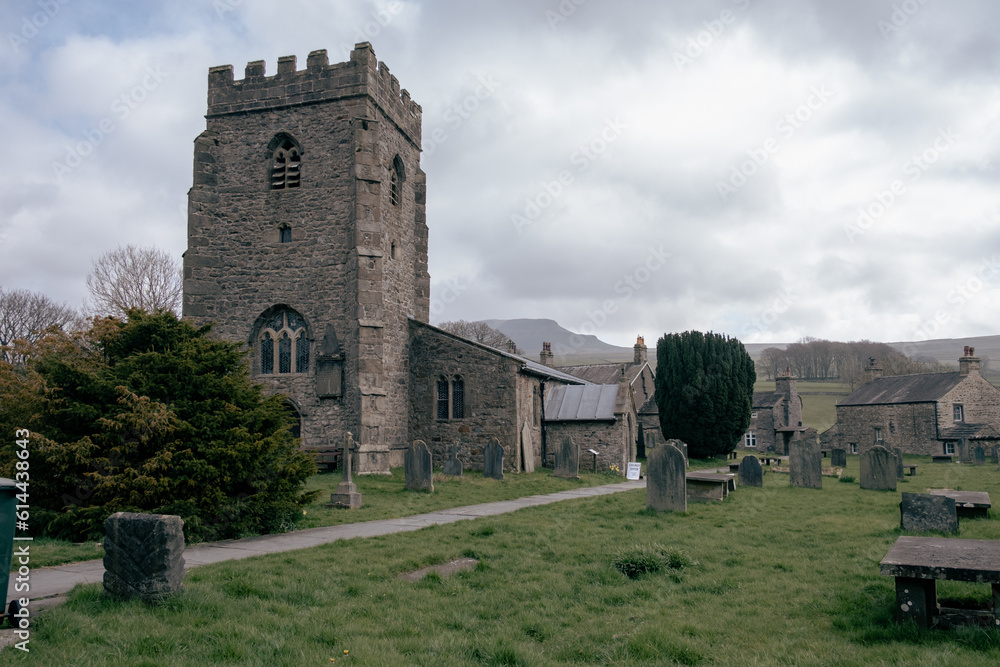 Naklejka premium old church in yorkshire dales