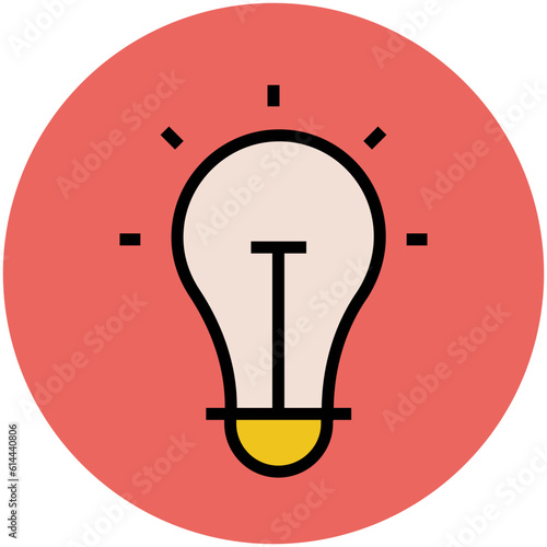 Easy to use flat icon of idea 
